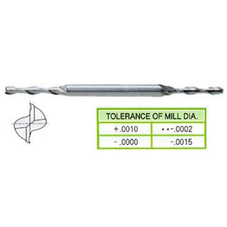 2 Flute Long Length De Miniature Tialn-Extreme Coated Hss